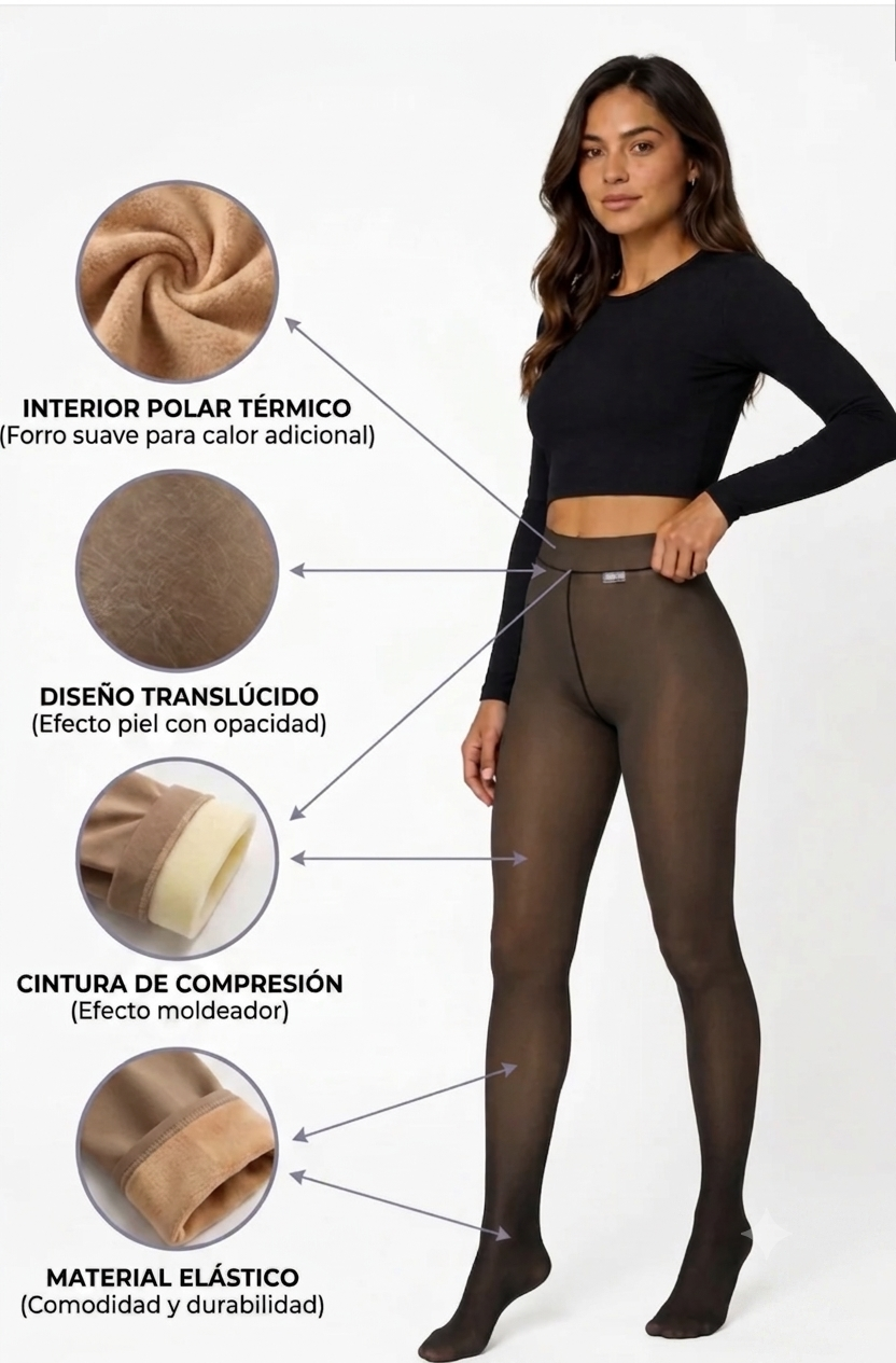 Medias térmicas efecto piel
